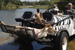 Enjoying the Safari Jeep on an Exotic Hunt at Shonto Ranch