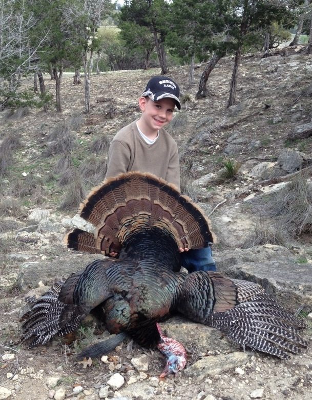 Fine young man on his first Turkey Hunt at Shonto Ranch