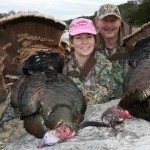Husband and Wife Turkey Hunting in Texas at Shonto Ranch