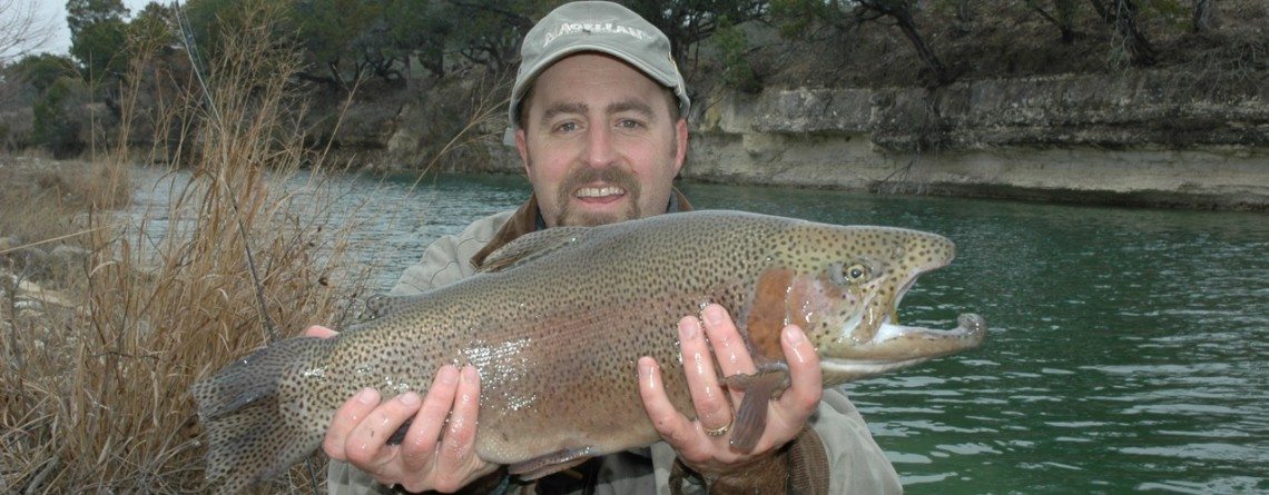 Monster Rainbow Trout in the Texas Hill Country