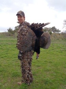 Texas Rio Grande Turkey Gobbler shot in Spring Season at Shonto Ranch