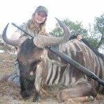 A young hunter with Wildebeest