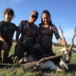 Mother and Daughters Hunting Blackbuck Antelope