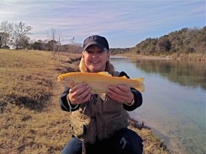 Lady Golden Trout Fishing at Shonto Ranch