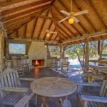 Lakeside Party Pavillion with Fireplace at Shonto Ranch