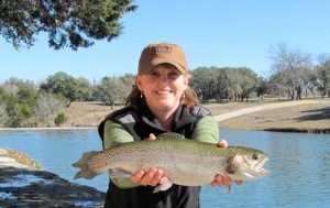 Lady Rainbow Trout Fishing Shonto Ranch