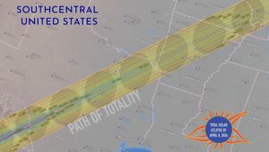 Path of Totality in Kerrville TX